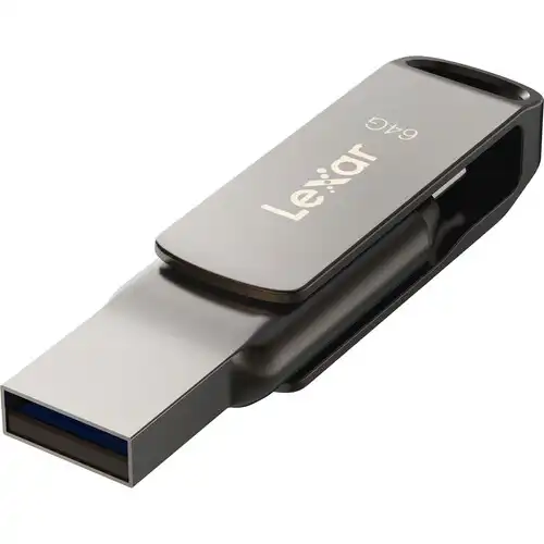 Lexar JumpDrive Dual Drive D400 64GB USB 3.2 Type-C Pen Drive thumbnail 3
